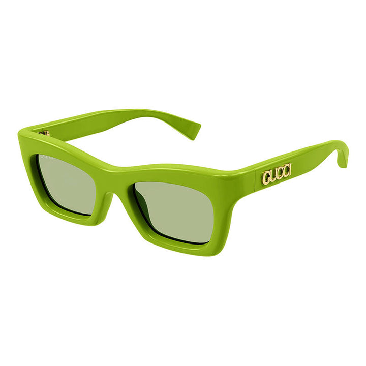 Gucci Sunglasses Cat Eye Full Rim, Shiny Acid Green Frame and Green Lens GG1773S006