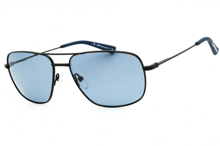 Bmw Sunglasses Aviator Full Rim, Matte Black Frame And Blue Polarized Lens
