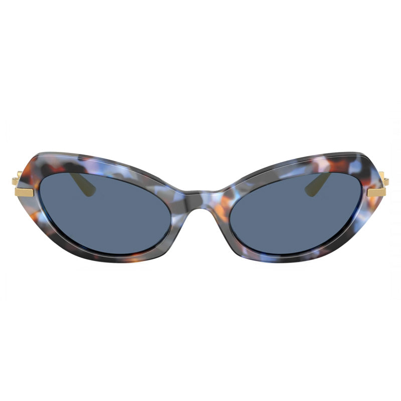 Dolce & Gabbana Sunglasses Butterfly Full Rim, Blue Havana Frame and Blue Lens DG4473344380