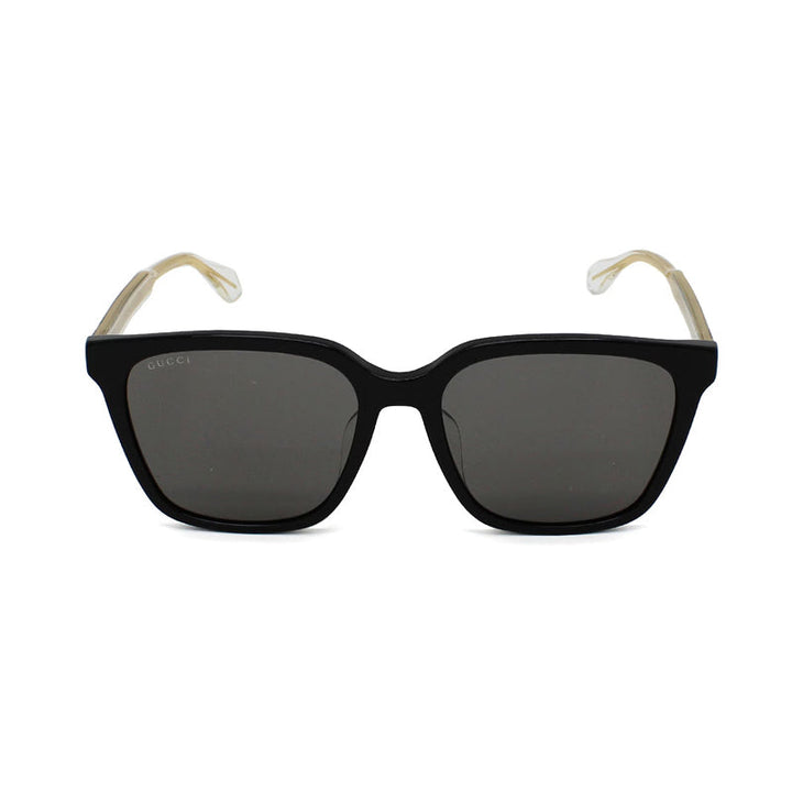 Gucci Sunglasses Square Full Rim, Black Frame And Grey Lens