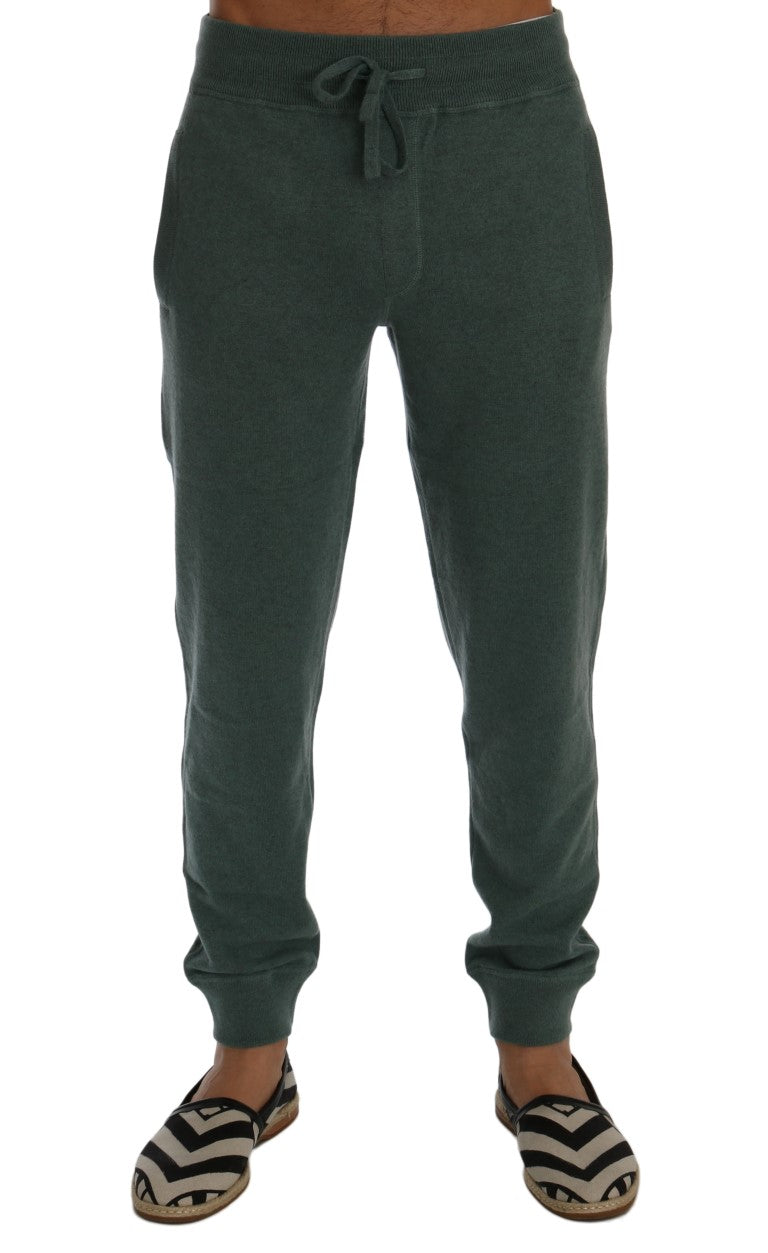 Dolce &amp; Gabbana Sample Sale Dolce &amp; Gabbana Green Cashmere Training Pants - | Designer outlet
