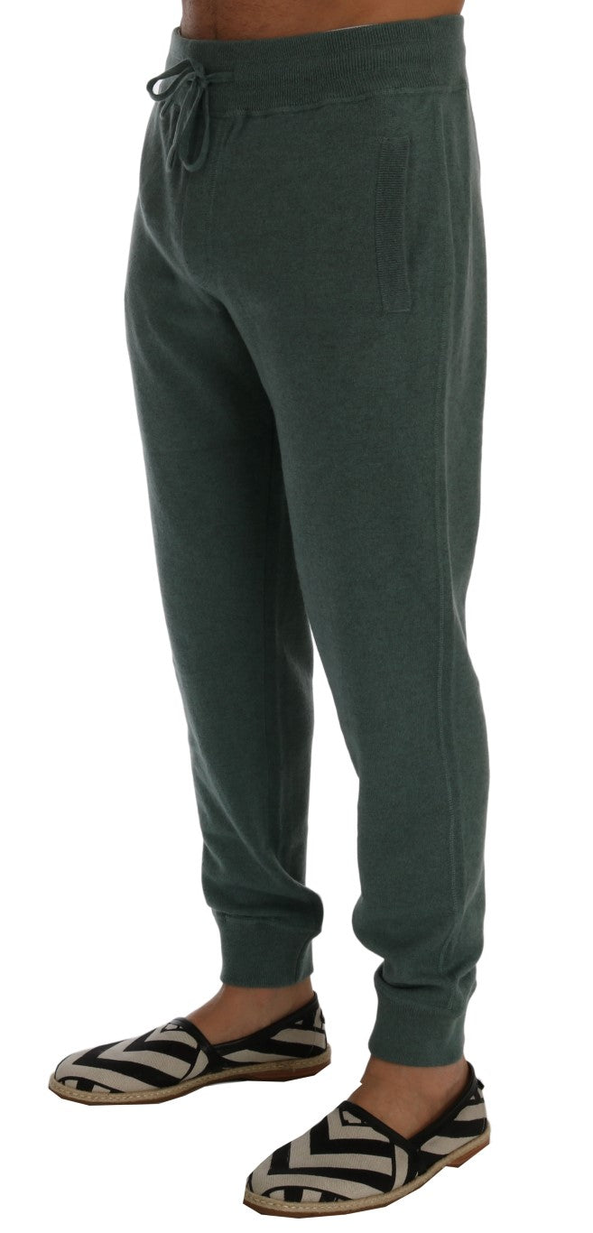 Dolce &amp; Gabbana Sample Sale Dolce &amp; Gabbana Green Cashmere Training Pants - | Designer outlet