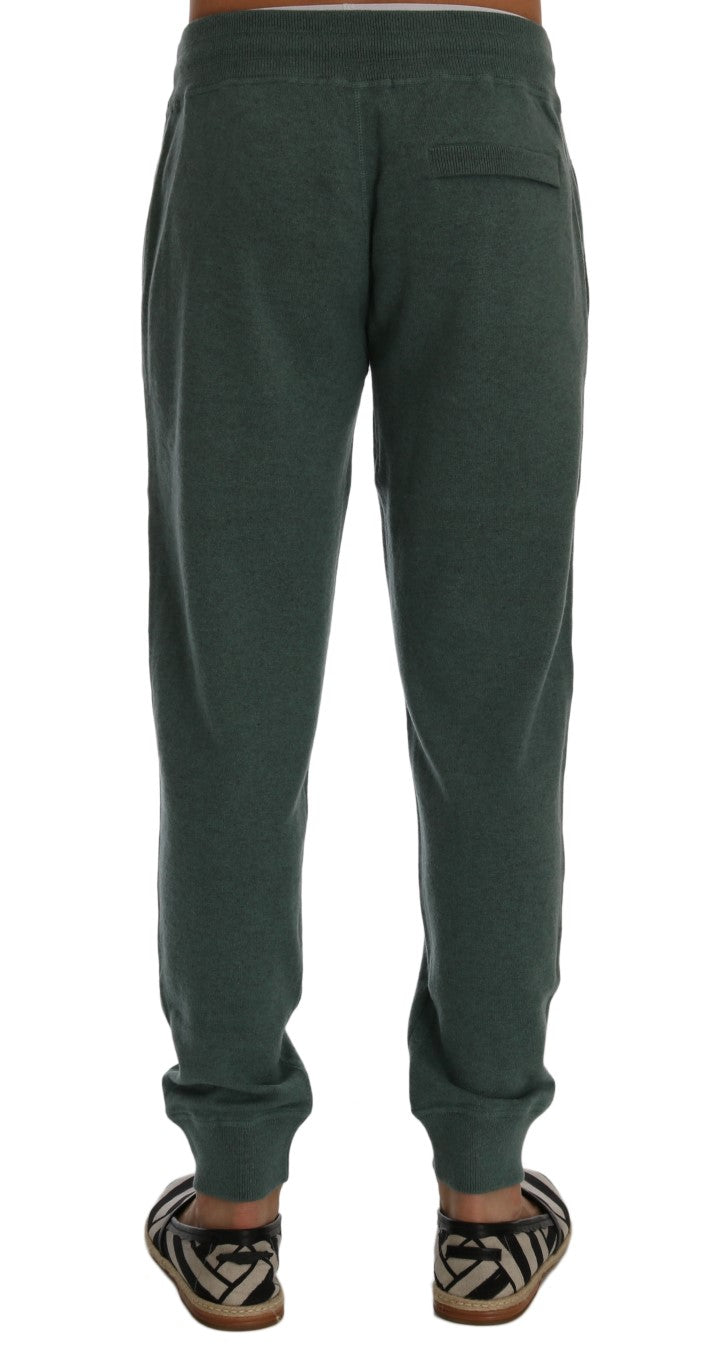 Dolce &amp; Gabbana Sample Sale Dolce &amp; Gabbana Green Cashmere Training Pants - | Designer outlet