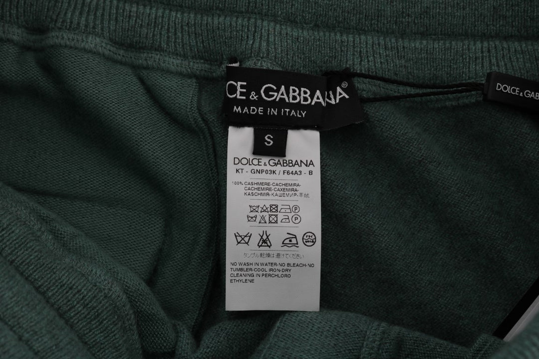 Dolce &amp; Gabbana Sample Sale Dolce &amp; Gabbana Green Cashmere Training Pants - | Designer outlet
