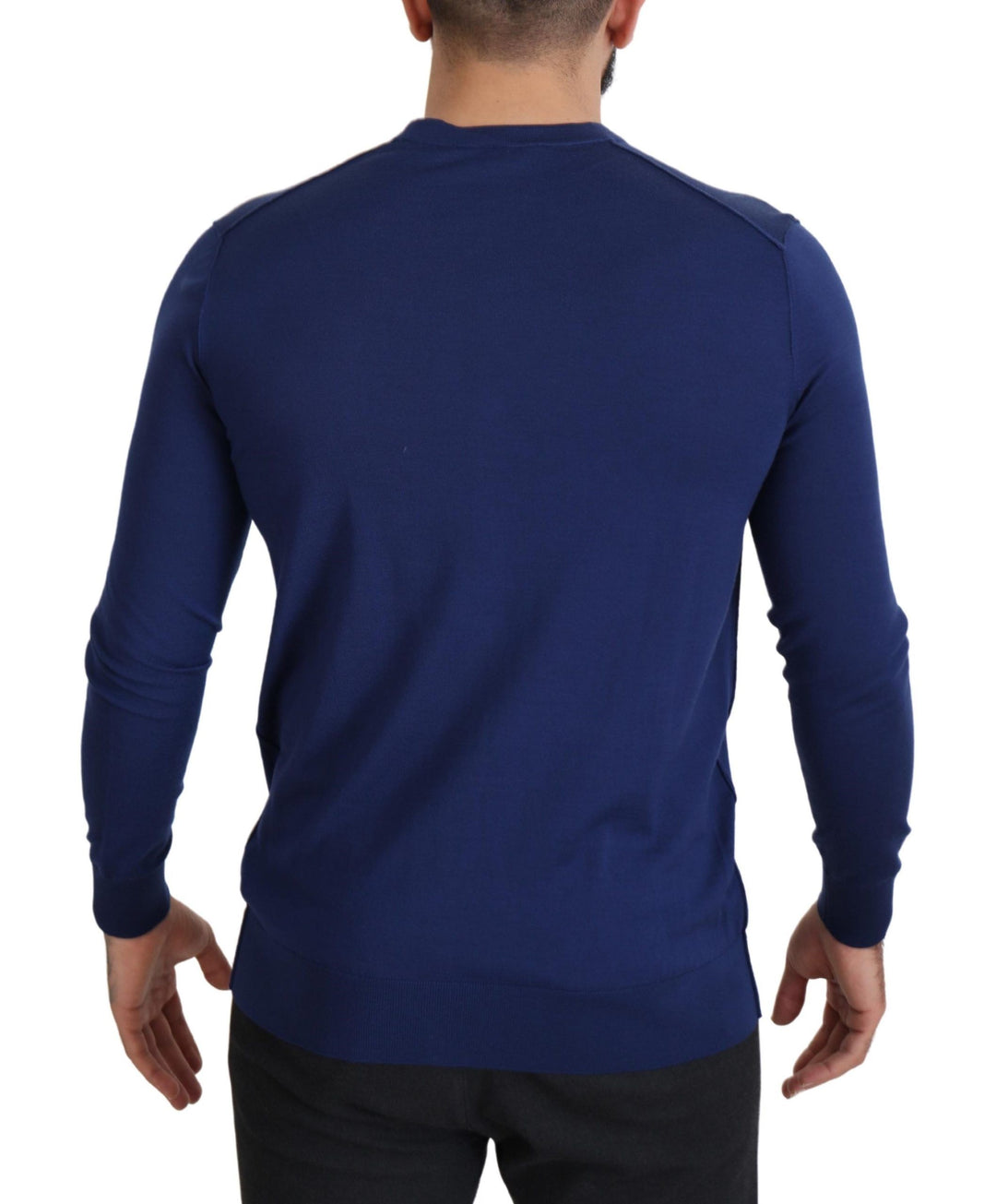 Dolce &amp; Gabbana Sample Sale Dolce &amp; Gabbana Blue Wool V-neck Button Down Cardigan Sweater - | Designer outlet