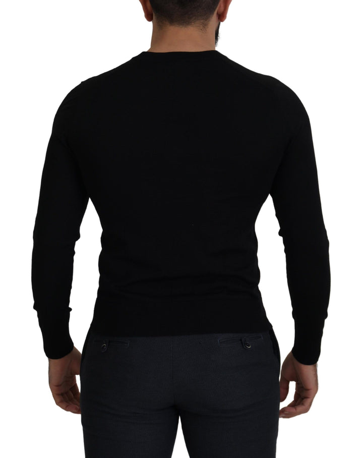 Dolce &amp; Gabbana Sample Sale Dolce &amp; Gabbana Black Wool Button Down Cardigan Sweater - | Designer outlet