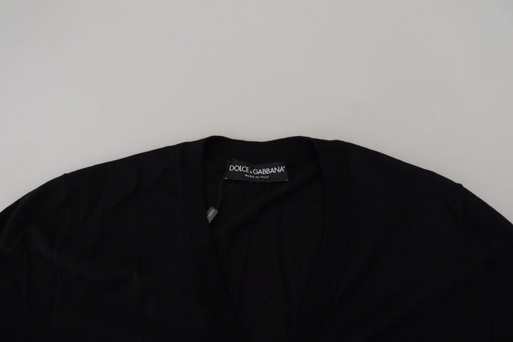 Dolce &amp; Gabbana Sample Sale Dolce &amp; Gabbana Black Wool Button Down Cardigan Sweater - | Designer outlet