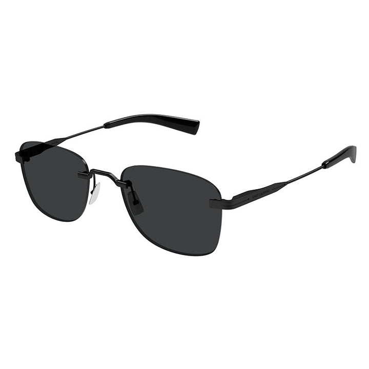 Saint Laurent Sunglasses Square Rimless, Black Frame and Black Lens SL744001