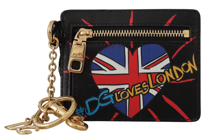 Dolce & Gabbana - Dolce & Gabbana Elegant Leather Coin Wallet With Keyring - VAS130609 - Ask Me Wear