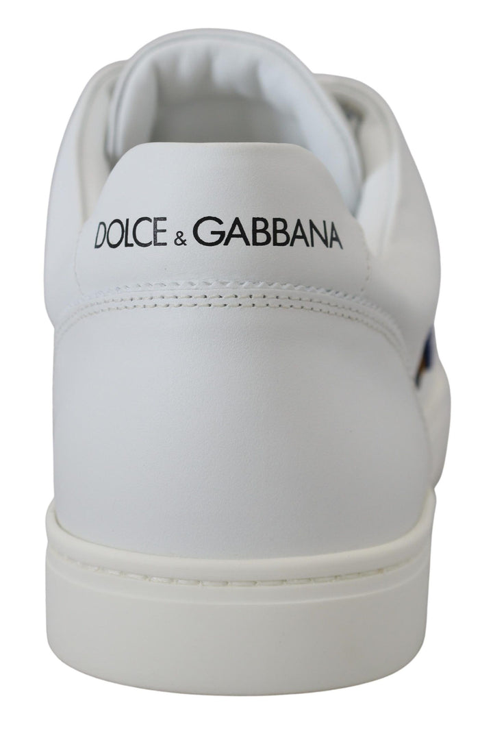 Dolce &amp; Gabbana Sample Sale Dolce &amp; Gabbana White Leather DG Logo Casual Sneakers Shoes - | Designer outlet