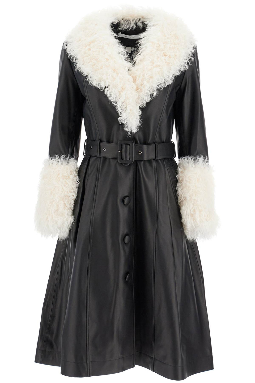 Saks Potts Foxy Leather And Shearling Long Coat