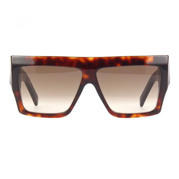 Celine Sample Sale | Celine Sunglasses Square Full Rim, Havana Frame And Brown Gradient Lens Cl40092I52F - Sunglasses | Designer outlet