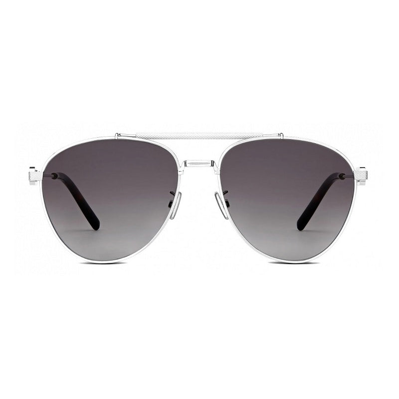 Dior Aviator Full Rim, with a Silver frame and Grey Gradient lens.