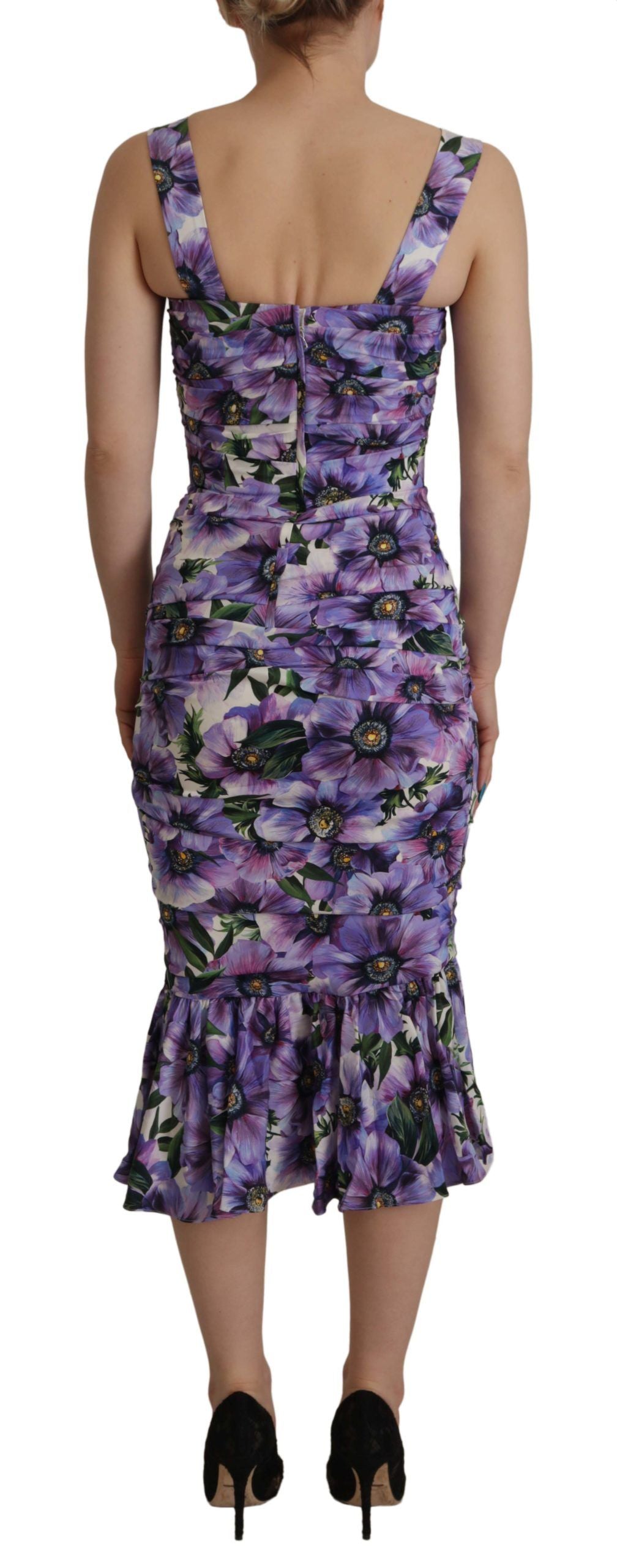 Dolce & Gabbana Floral Elegance Midi Sheath Dress