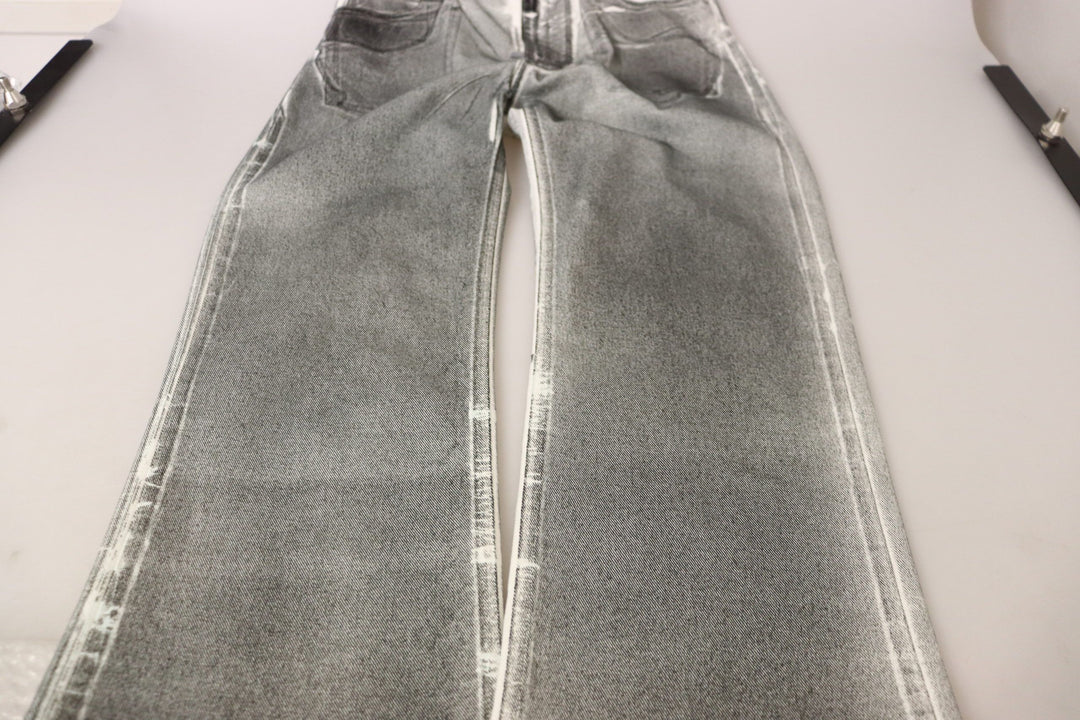 Dolce &amp; Gabbana Grey Washed High Waist Denim Pants Cotton Jeans by Dolce &amp; Gabbana outlet now on sale