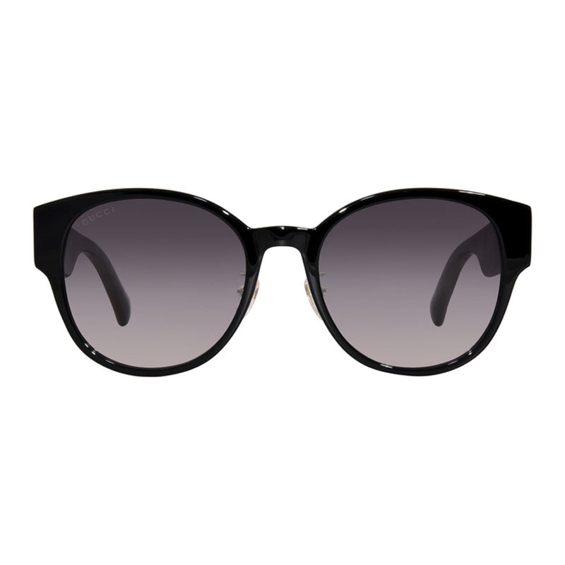 Gucci Sunglasses Round Full Rim, Black Frame and Grey Lens GG1304SK001