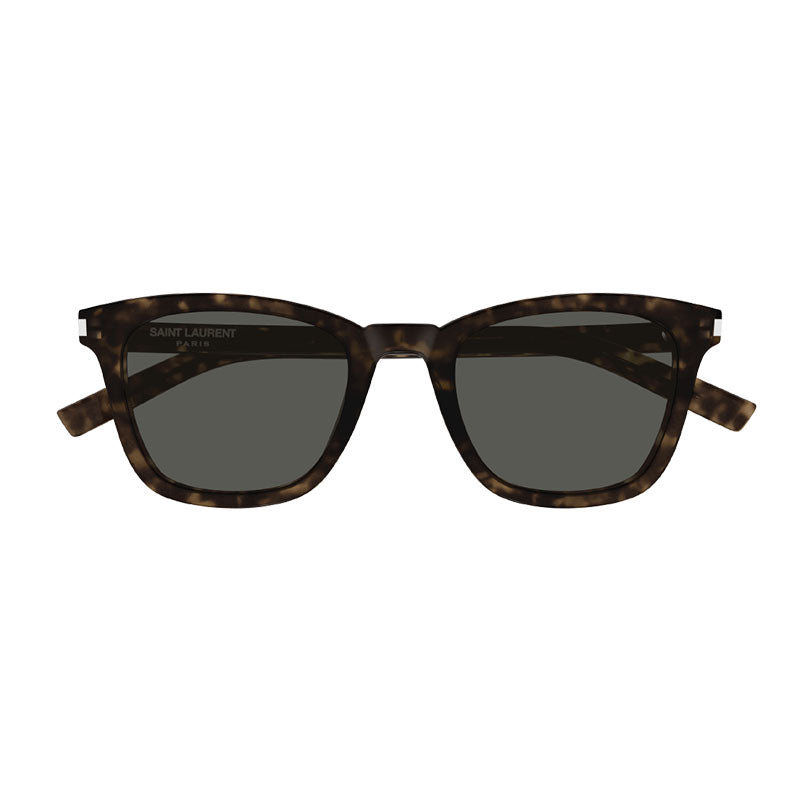 Saint Laurent Sunglasses Square Full Rim, Dark Havana Frame and Grey Lens SL716SLIM002