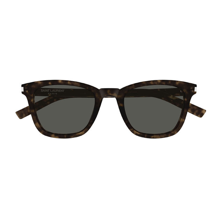 Saint Laurent Sunglasses Square Full Rim, Dark Havana Frame and Grey Lens SL716SLIM002