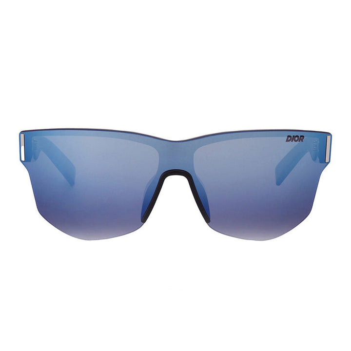 Dior Shield Rimless, with a Black frame and Grey with Blue Flash lens.