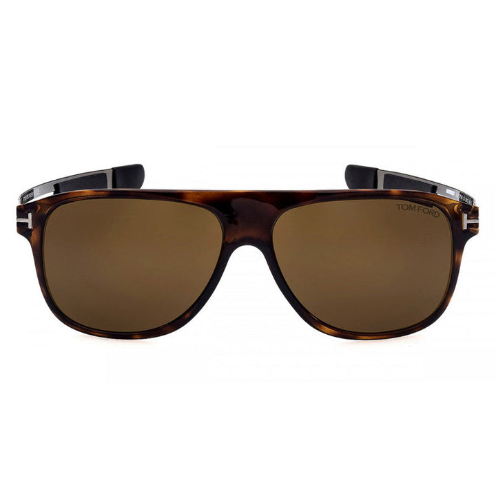 Tom Ford Aviator Full Rim, with a Dark Havana frame and Roviex lens.