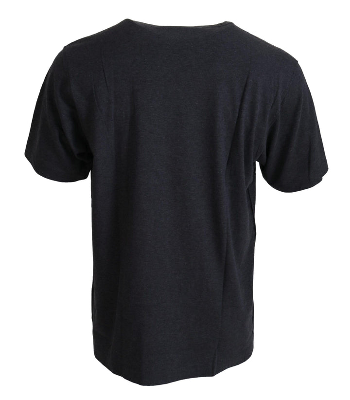 Dolce &amp; Gabbana Sample Sale Dolce &amp; Gabbana Gray Crewneck Cotton Short Sleeve T-shirt - | Designer outlet