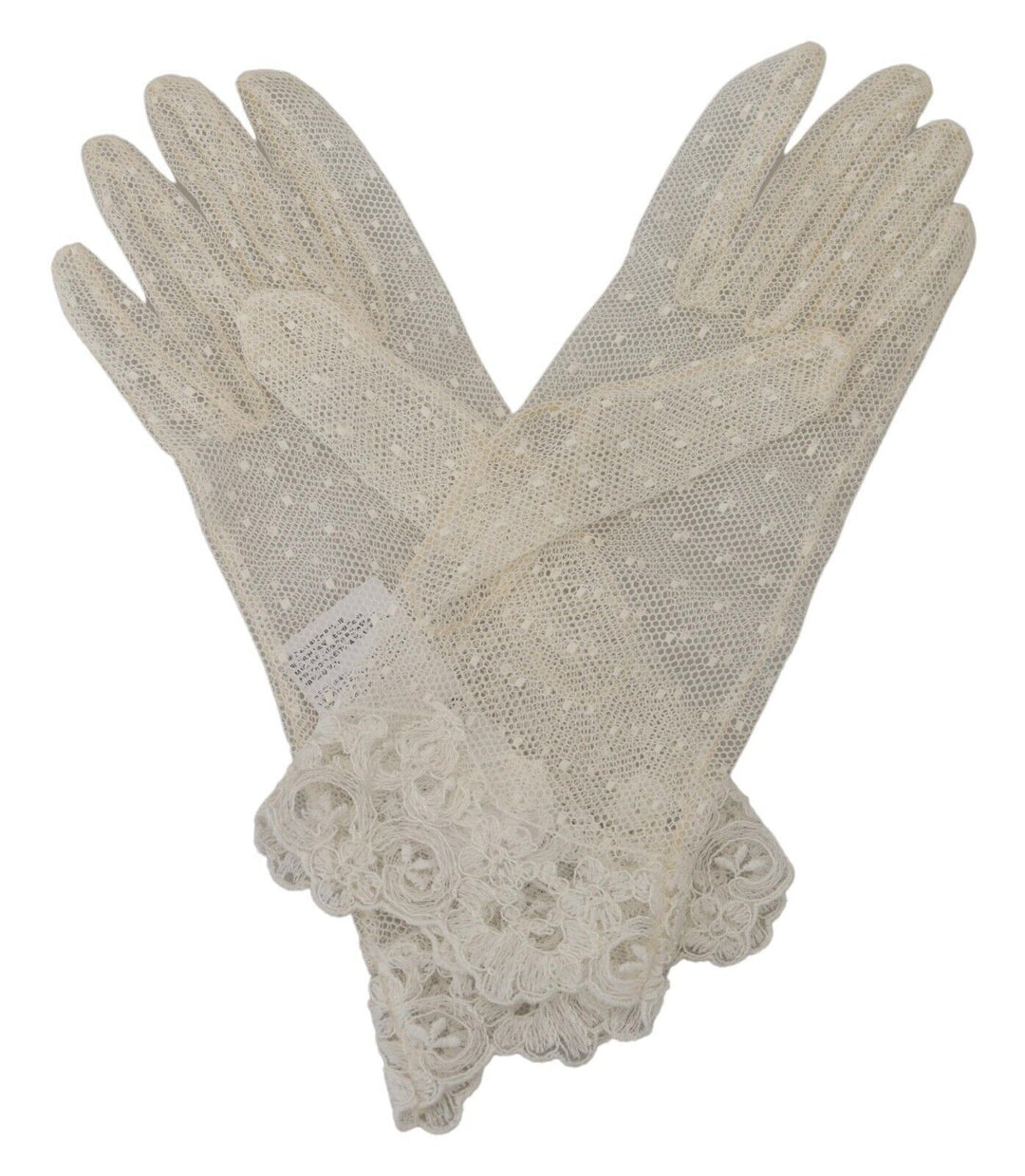 Dolce & Gabbana Chic White Wrist Length Gloves