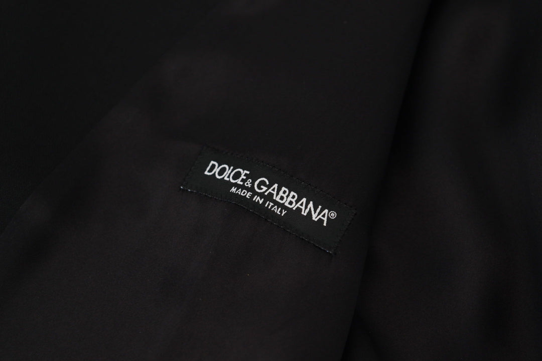 Dolce &amp; Gabbana Sample Sale Dolce &amp; Gabbana Black Virgin Wool Waistcoat Formal Dress Vest - | Designer outlet