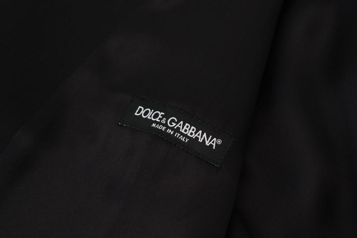 Dolce &amp; Gabbana Sample Sale Dolce &amp; Gabbana Black Virgin Wool Waistcoat Formal Dress Vest - | Designer outlet
