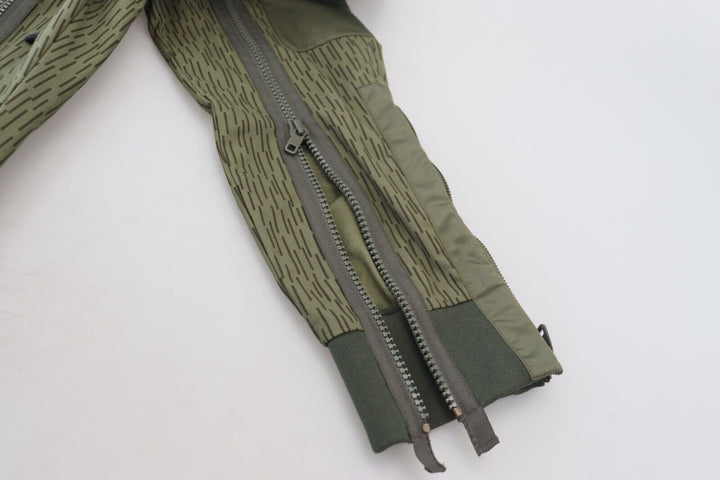 Dolce &amp; Gabbana Sample Sale Dolce &amp; Gabbana Green Striped Cargo Zipper Leg Men Trouser Pants - | Designer outlet