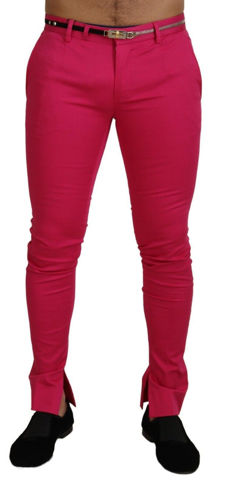 Dolce &amp; Gabbana Sample Sale Dolce &amp; Gabbana Pink Zipper Buckle Waist Trousers Pants - | Designer outlet