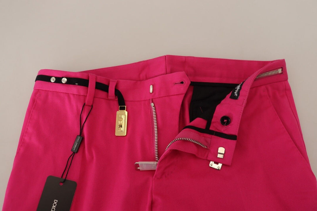 Dolce &amp; Gabbana Sample Sale Dolce &amp; Gabbana Pink Zipper Buckle Waist Trousers Pants - | Designer outlet