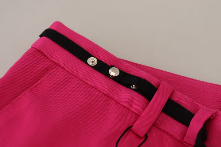 Dolce &amp; Gabbana Sample Sale Dolce &amp; Gabbana Pink Zipper Buckle Waist Trousers Pants - | Designer outlet