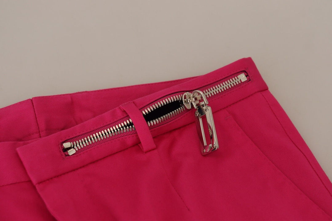 Dolce &amp; Gabbana Sample Sale Dolce &amp; Gabbana Pink Zipper Buckle Waist Trousers Pants - | Designer outlet