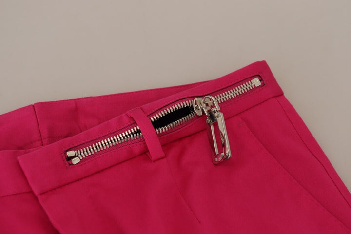Dolce &amp; Gabbana Sample Sale Dolce &amp; Gabbana Pink Zipper Buckle Waist Trousers Pants - | Designer outlet