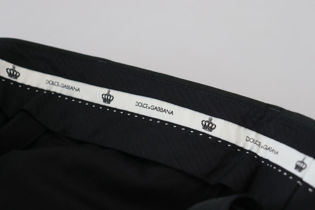 Dolce &amp; Gabbana Sample Sale Dolce &amp; Gabbana Black Striped Men Trousers Cotton Pants - | Designer outlet