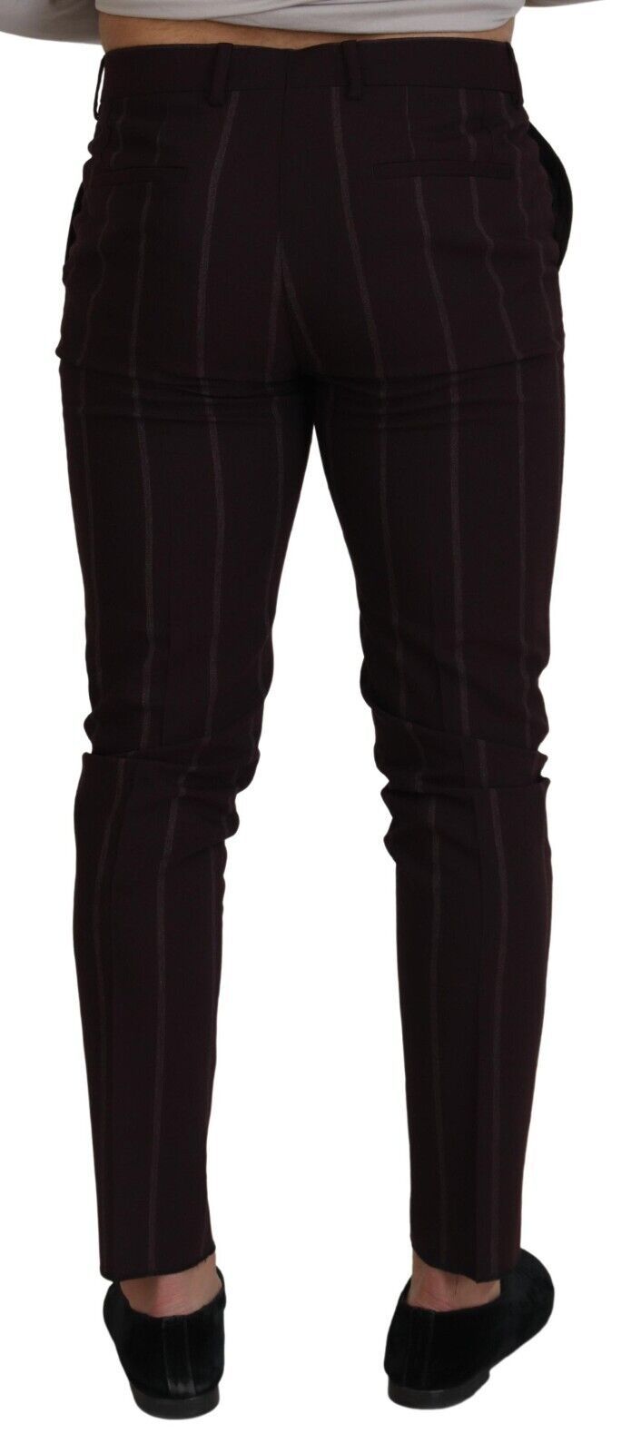 Dolce &amp; Gabbana Sample Sale Dolce &amp; Gabbana Brown Striped Men Trousers Cotton Pants - | Designer outlet