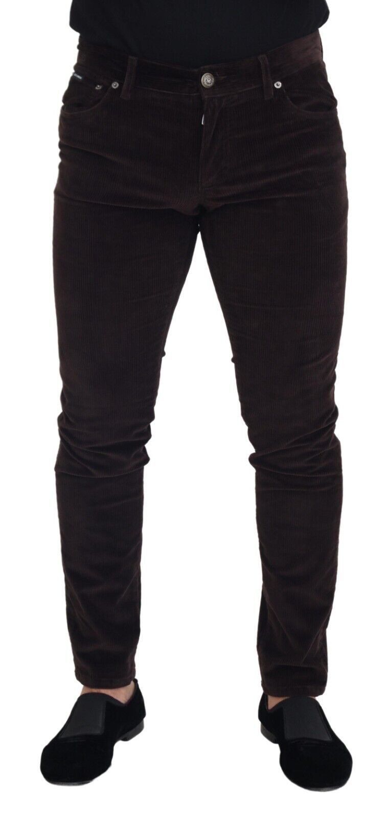 Dolce &amp; Gabbana Sample Sale Dolce &amp; Gabbana Brown Corduroy Men Casual Trouser Pants - | Designer outlet