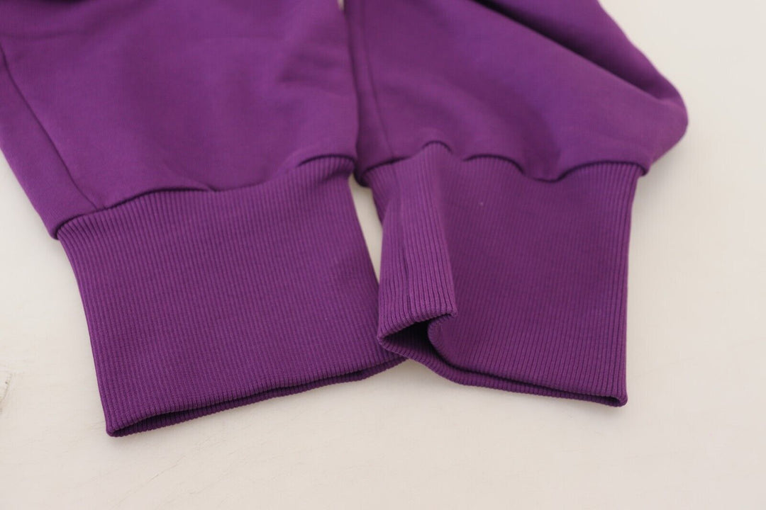 Dolce &amp; Gabbana Sample Sale Dolce &amp; Gabbana Purple Cotton Cargo Sweatpants Jogging Pants - | Designer outlet