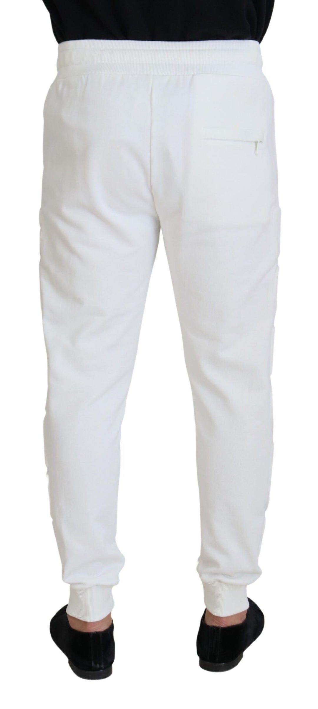 Dolce &amp; Gabbana Sample Sale Dolce &amp; Gabbana White Sport Logo Cotton Sweatpants Trousers Pants - | Designer outlet