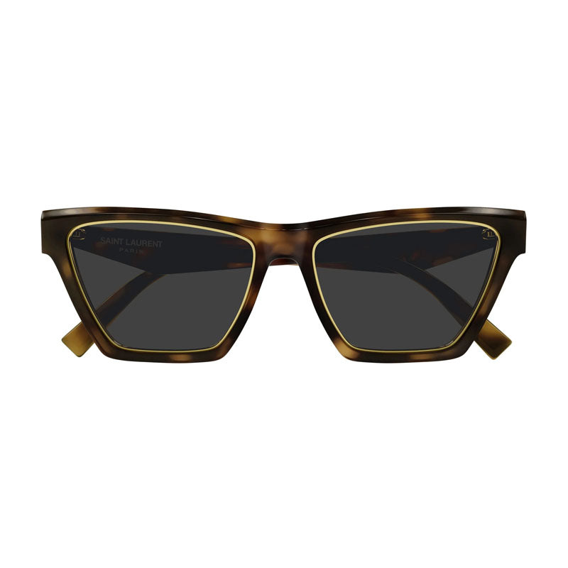 Saint Laurent Sunglasses Cat Eye Full Rim, Havana Frame and Grey Lens SLM103RIM001