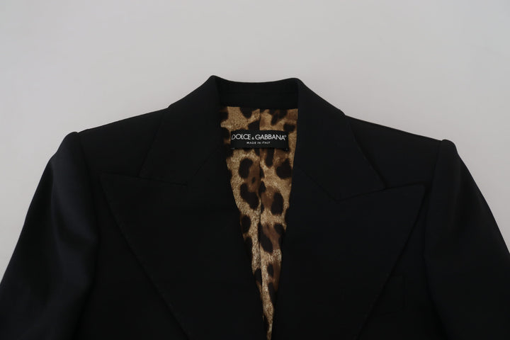 Dolce & Gabbana - Dolce & Gabbana Elegant Black Stretch Wool Blazer - JKT3483 - 38 - Ask Me Wear