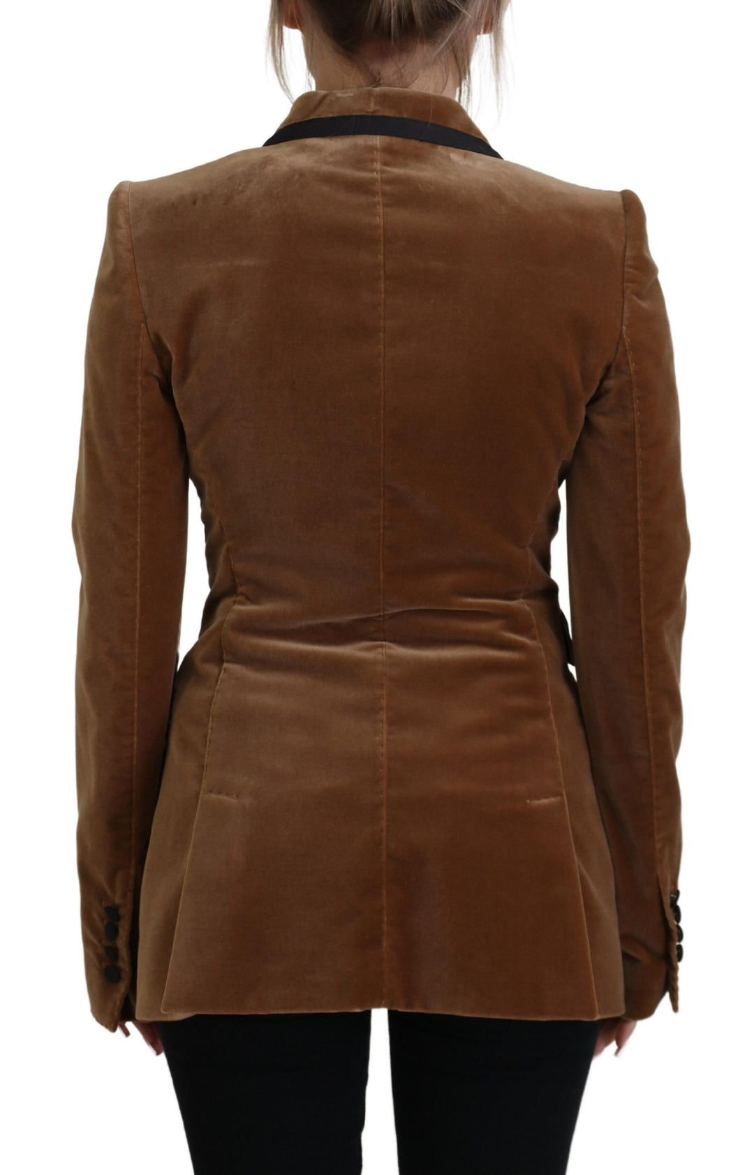 Dolce & Gabbana - Dolce & Gabbana Elegant Double Breasted Brown Blazer Jacket - JKT3274 - 40 - Ask Me Wear