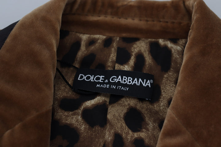 Dolce & Gabbana - Dolce & Gabbana Elegant Double Breasted Brown Blazer Jacket - JKT3274 - 40 - Ask Me Wear