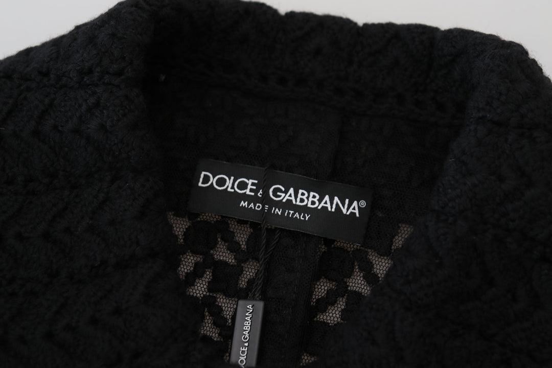 Dolce & Gabbana - Dolce & Gabbana Classic Button Down Knitted Long Jacket - JKT3505 - 40 - Ask Me Wear