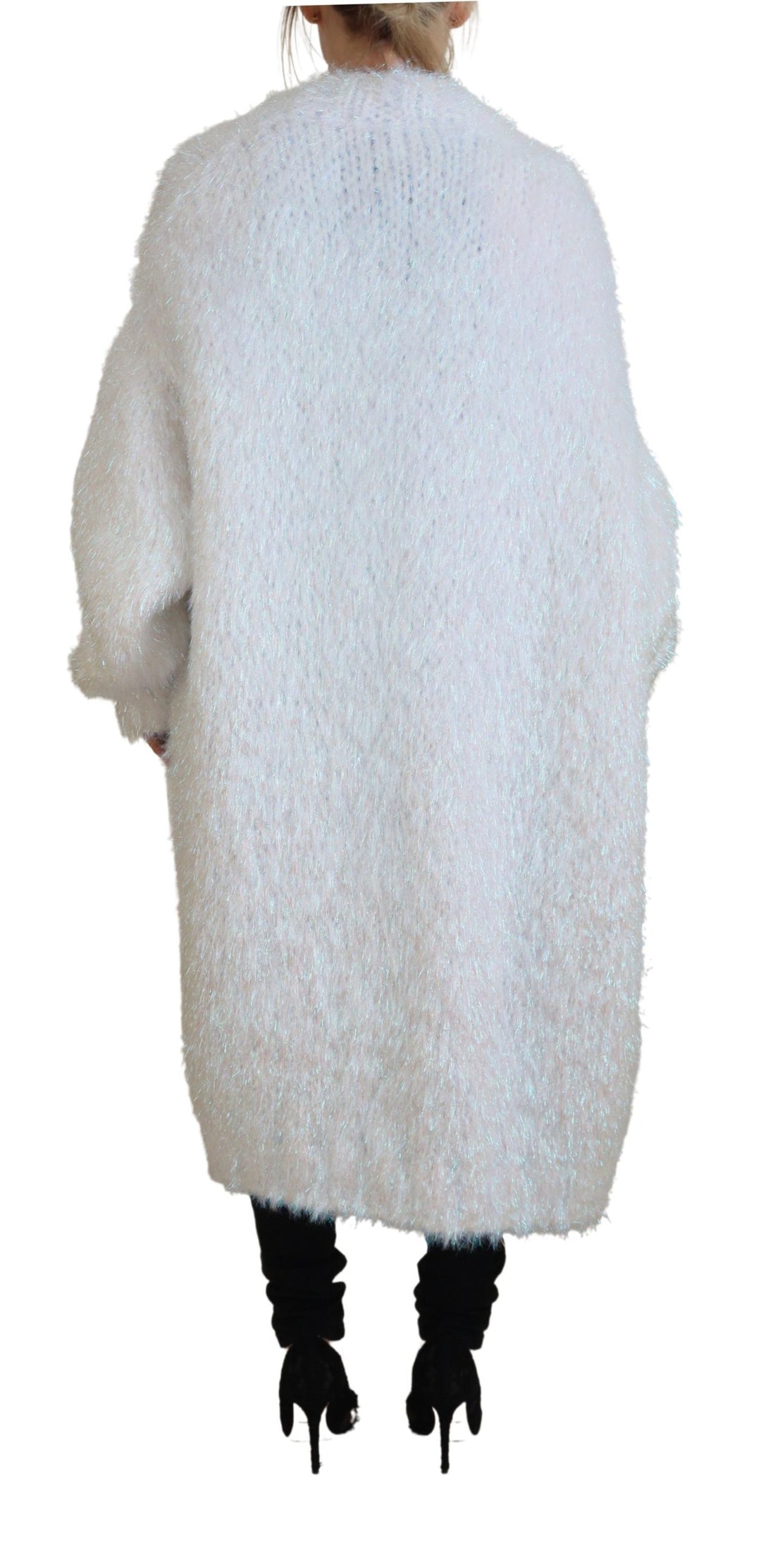 Dolce & Gabbana - Dolce & Gabbana Elegant White Long Sleeve Cardigan Jacket - JKT3497 - 40 - Ask Me Wear