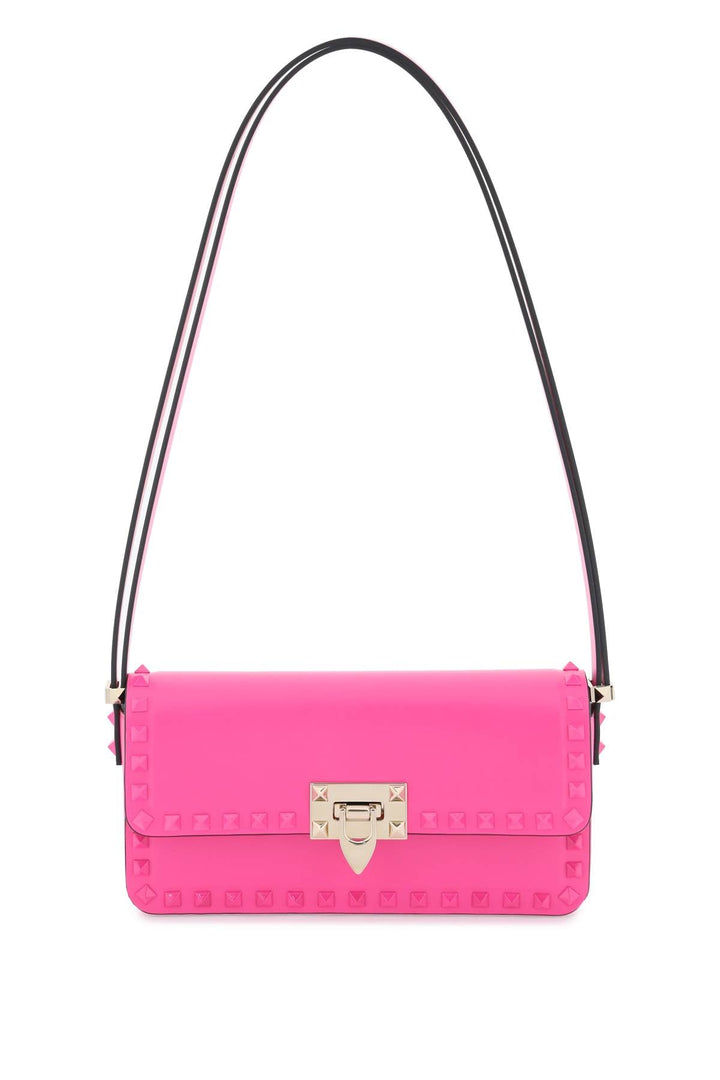 Valentino Garavani Rockstud23 East-West Leather Shoulder Bag