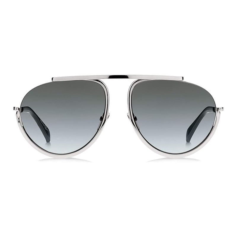 Givenchy Sunglasses Aviator Semi Rim, Palladium Frame and Grey Azure Lens GV7112/S0010GB