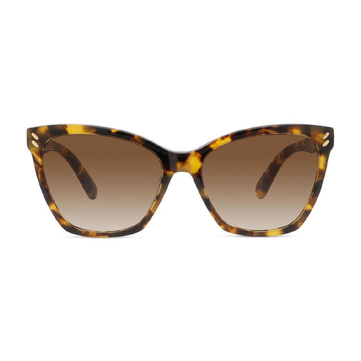 Stella McCartney Sunglasses Square Full Rim, Havana Frame and Brown Gradient Lens SC40035I53F