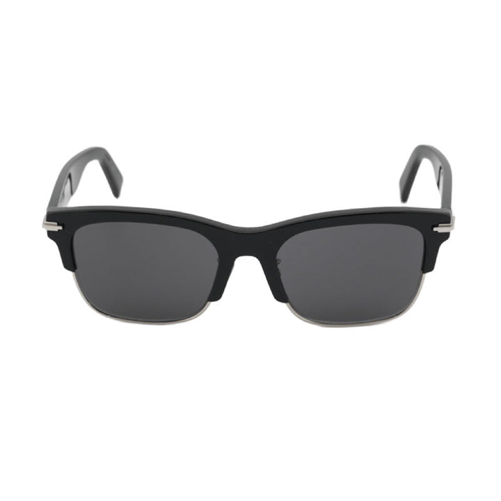 Dior Sunglasses Round Full Rim, Black Frame And Grey Lens