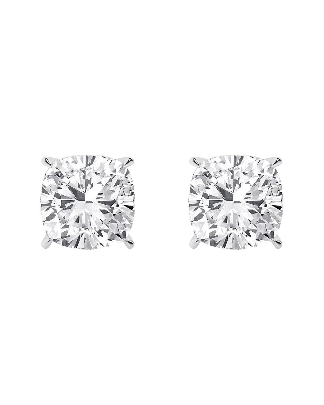 Jewelry - 4 Carat Cushion Cut Diamond Stud Earrings - DEA1002 - Ask Me Wear